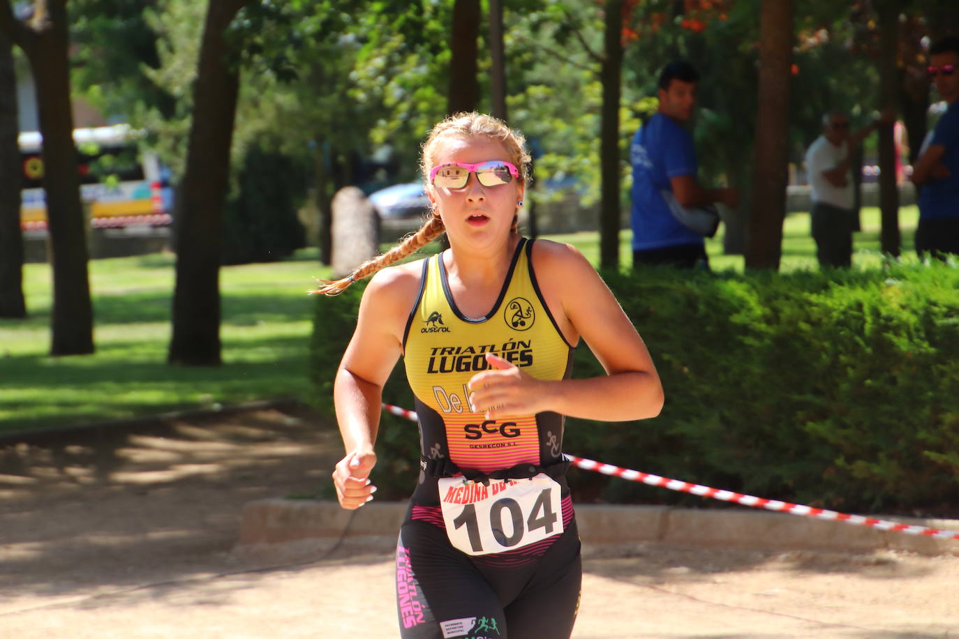 Los recorridos de natación, ciclismo y carrera a pie han discurrido exclusivamente por los caminos de sirga y las aguas de esta infraestructura simbólica de Tierra de Campos