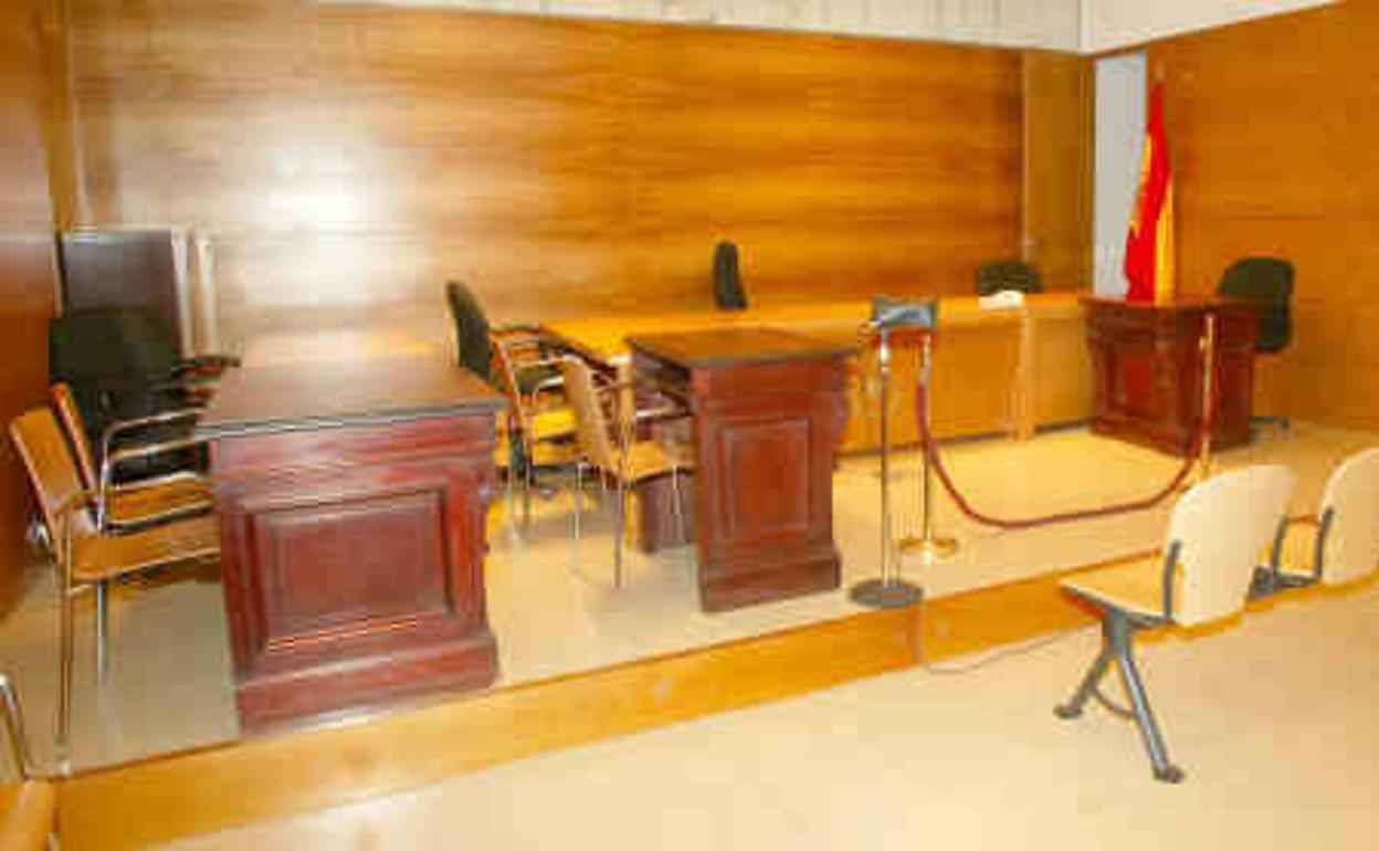 Vista interior de una de las salas del Juzgado de lo Penal número 3. 