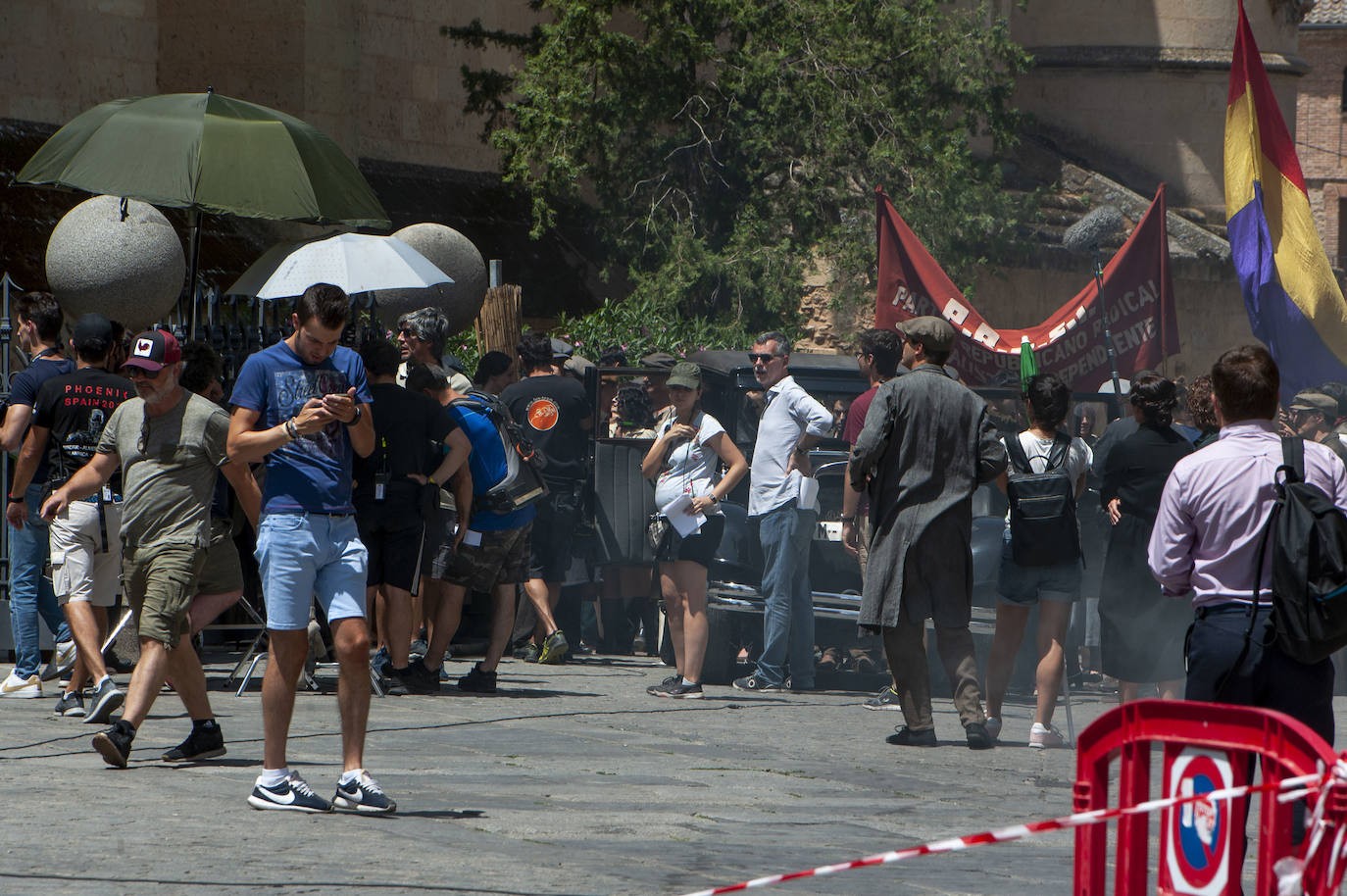 Fotos: Rodaje en Segovia de la serie televisiva &#039;Dime quién soy&#039;