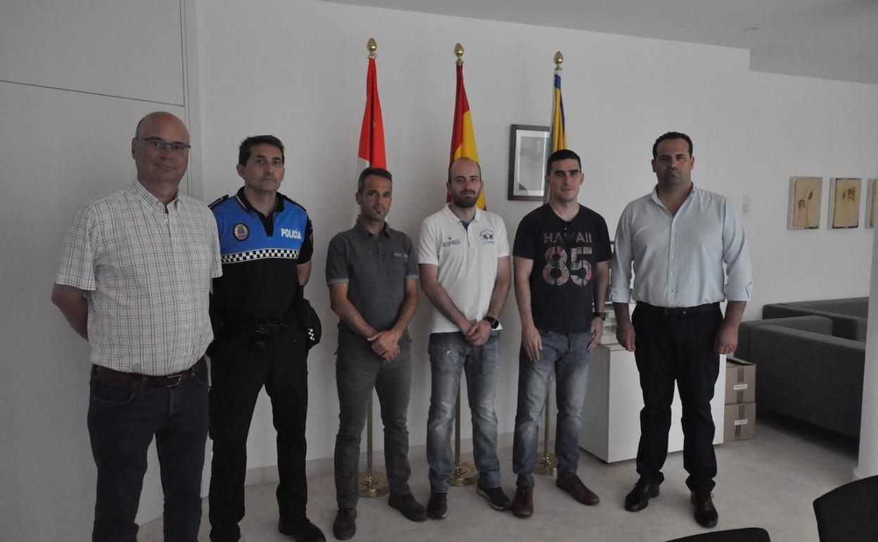 Toma de posesión de los tres nuevos agentes de Policía Local de Santa Marta de Tormes. 