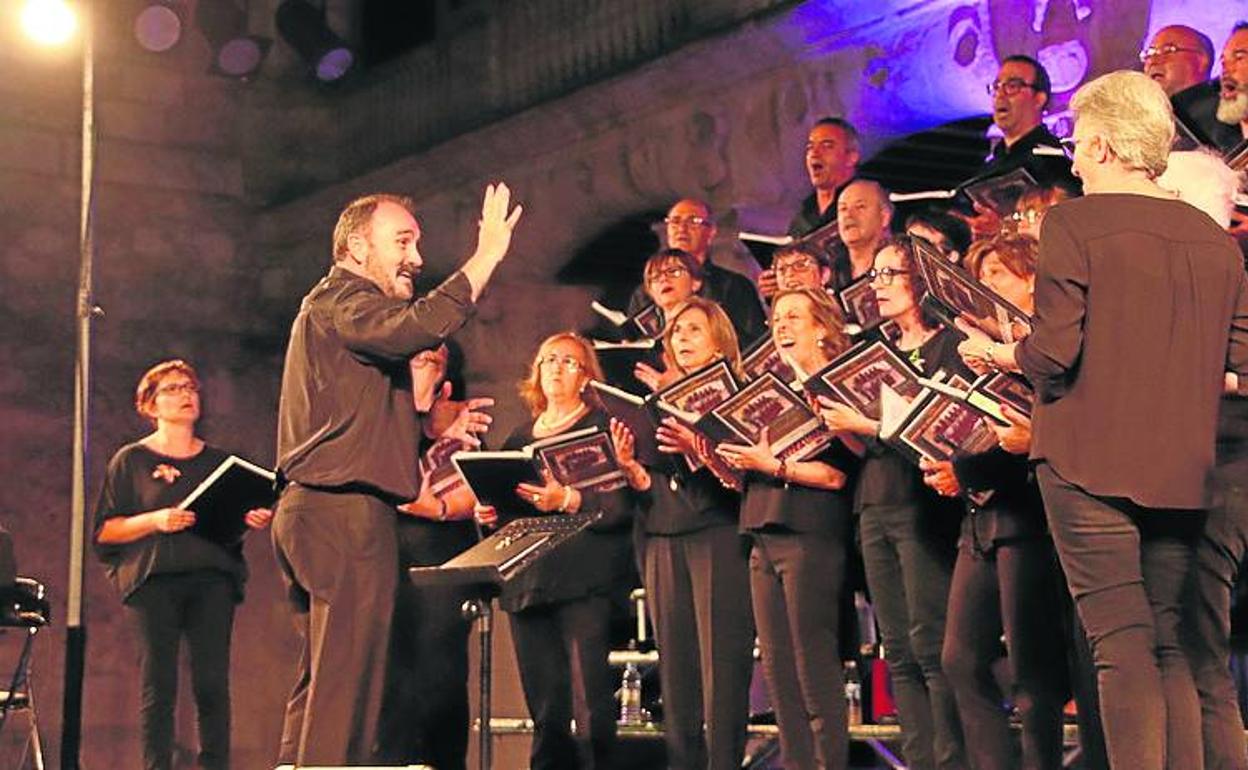 El coro Voces de Villanueva de Duero. 