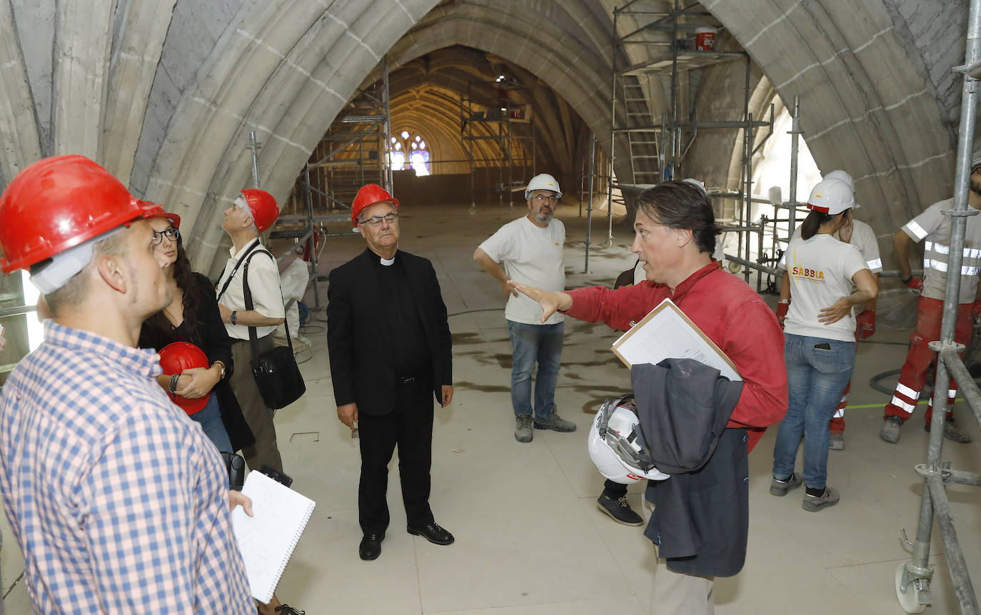 Fotos: Así es la catedral de Palencia vista desde sus obras