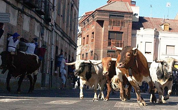 Un momento del encierro. 
