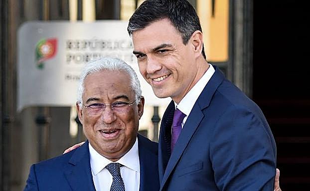 Pedro Sánchez y António Costa.
