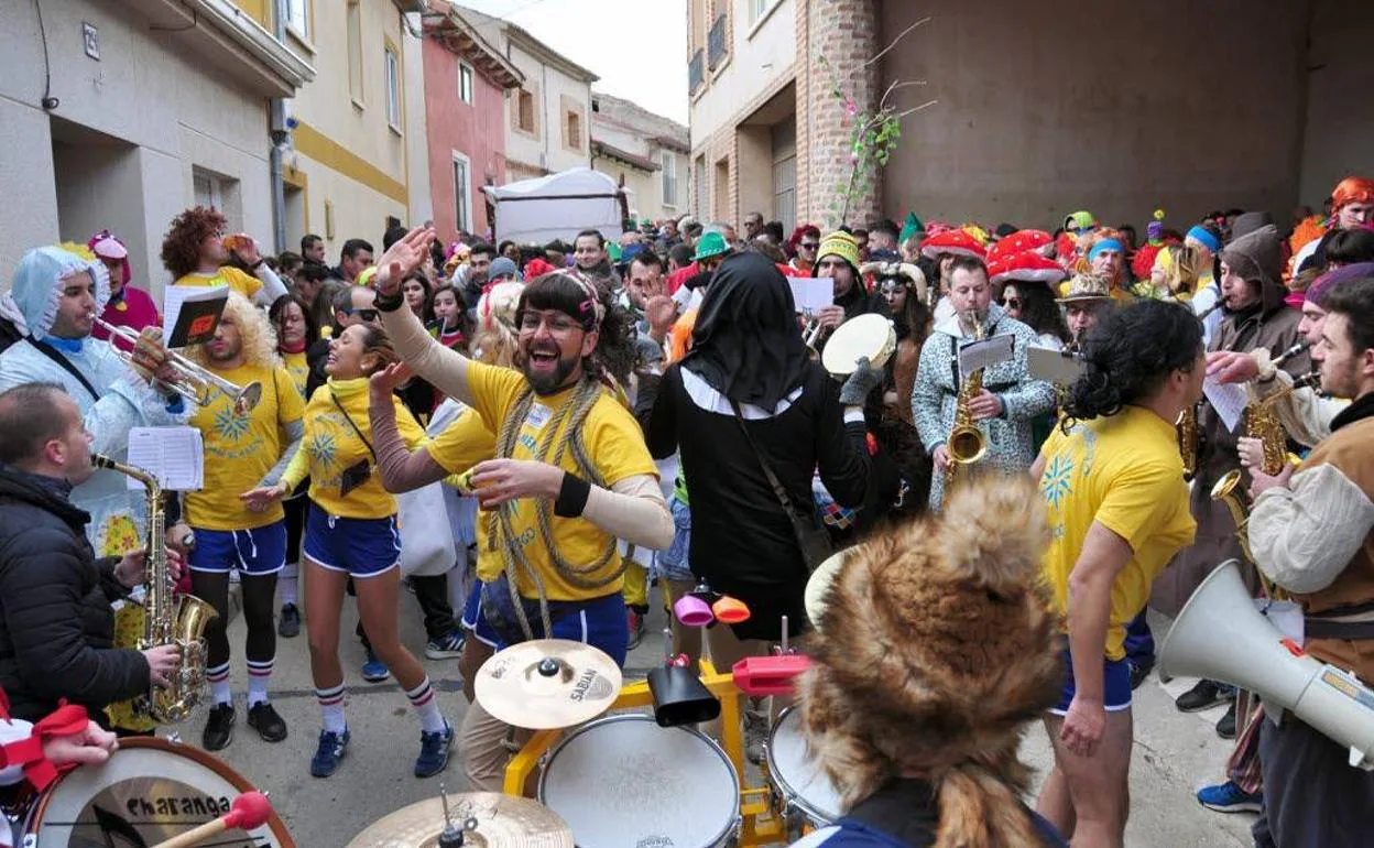 Fiesta de San Blas el año pasado en Geria, Valladolid.