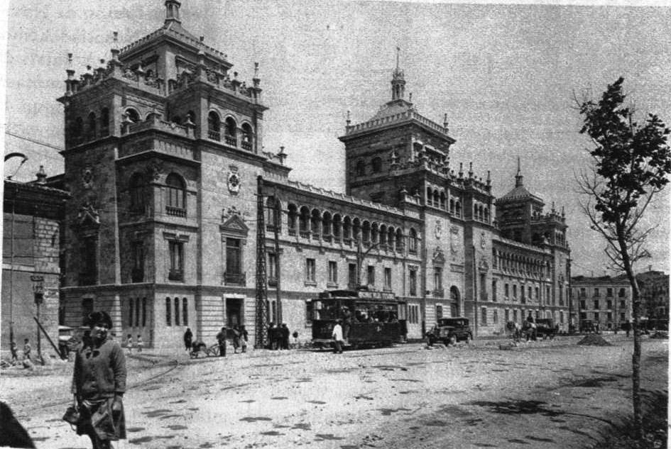 La nueva Academia de Caballería en los años 30. Su ocupación efectiva tuvo lugar en la segunda mitad de 1929.