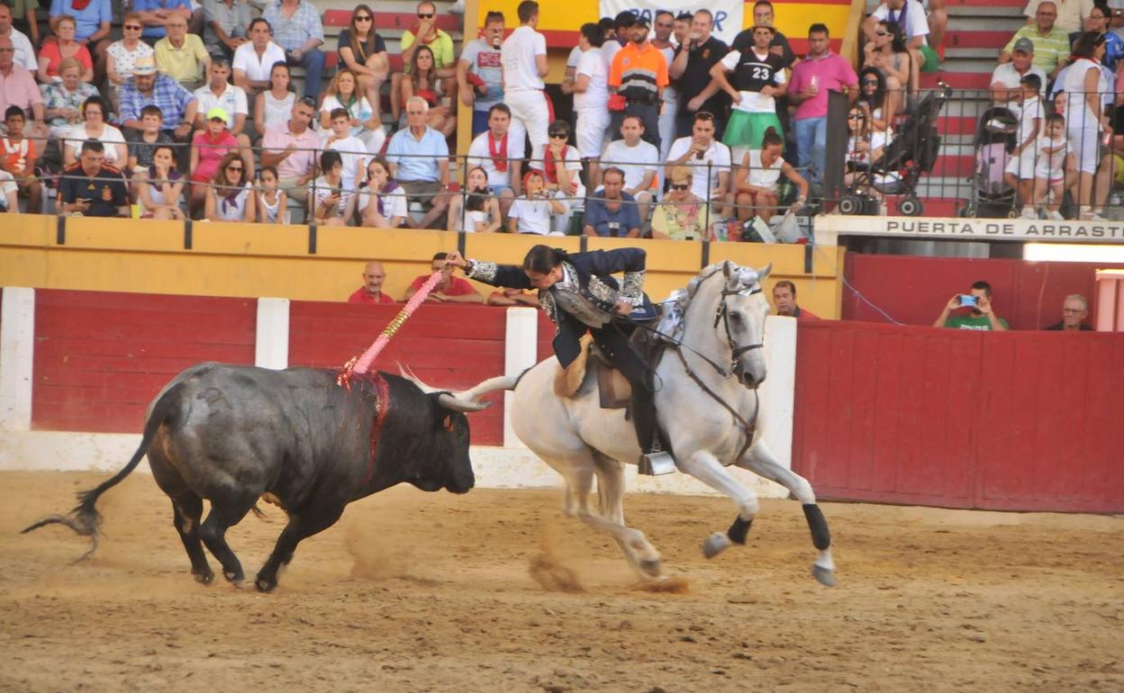 Ana Rita durante su faena. 