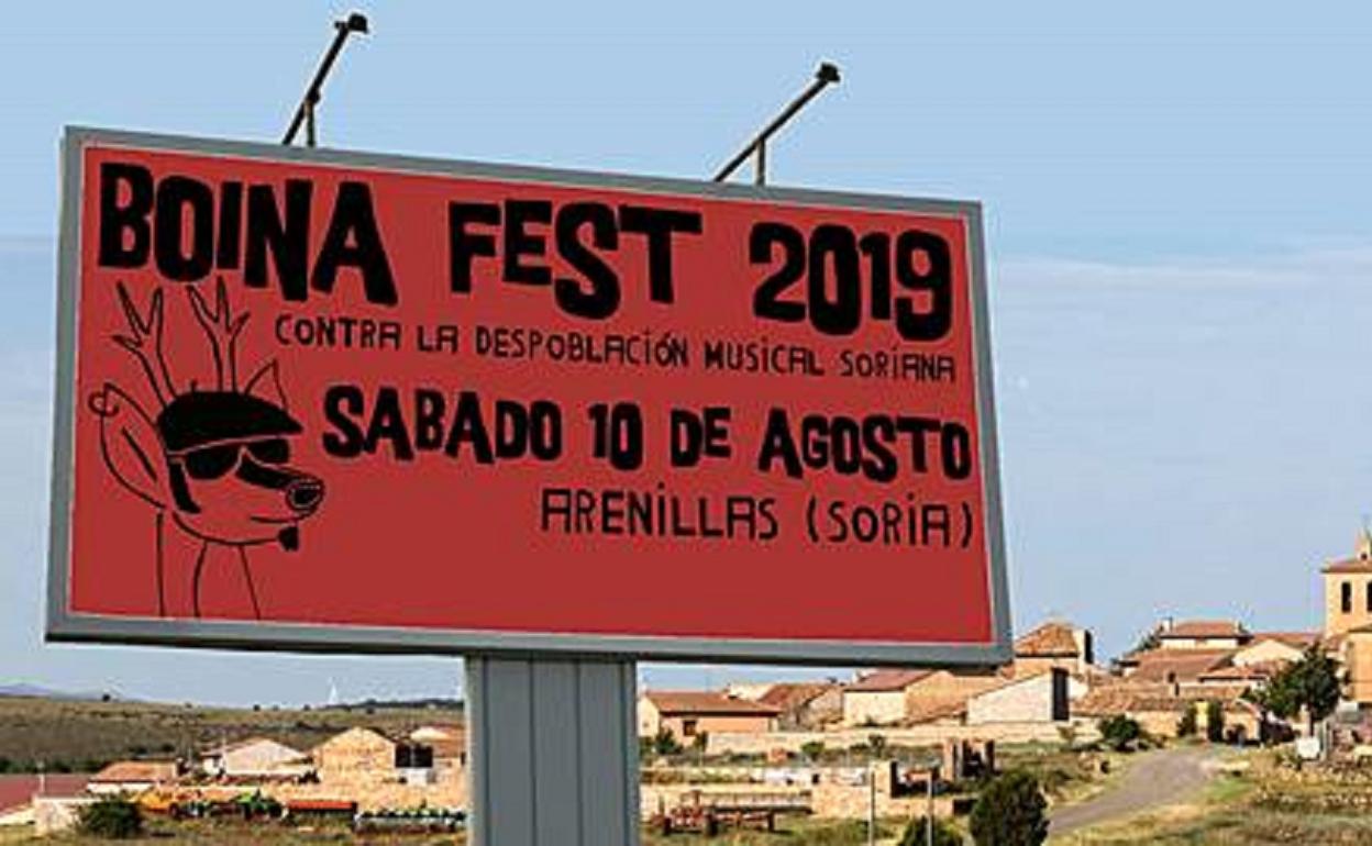 Anuncio del festival Boina Fest. 