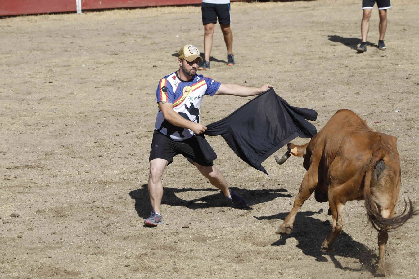 La capea fue entretenida gracias al ganado y a un grupo de cortadores, que no cesaron en su intento hasta lograr unos buenos cortes