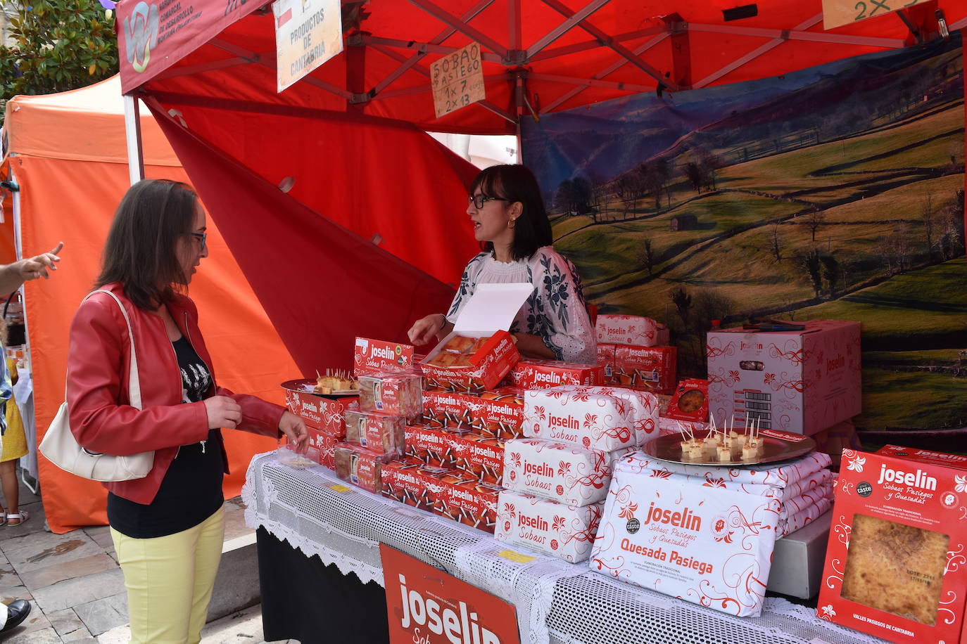 Una de los puestos de la feria.