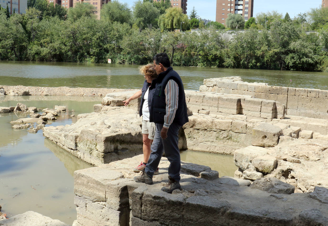 Fotos: Trabajos de restauración en las aceñas del Pisuerga