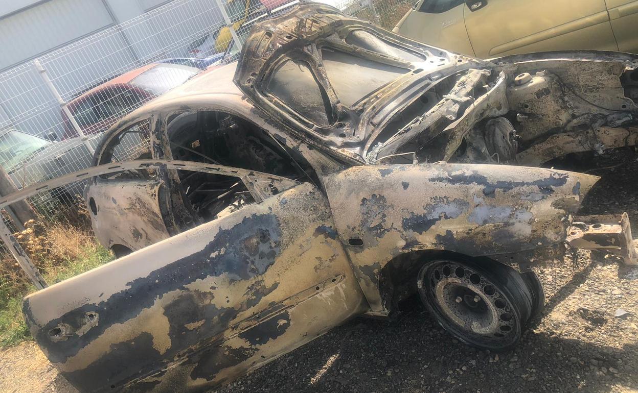 Estado en el que quedó el Seat Ibiza Cupra. 