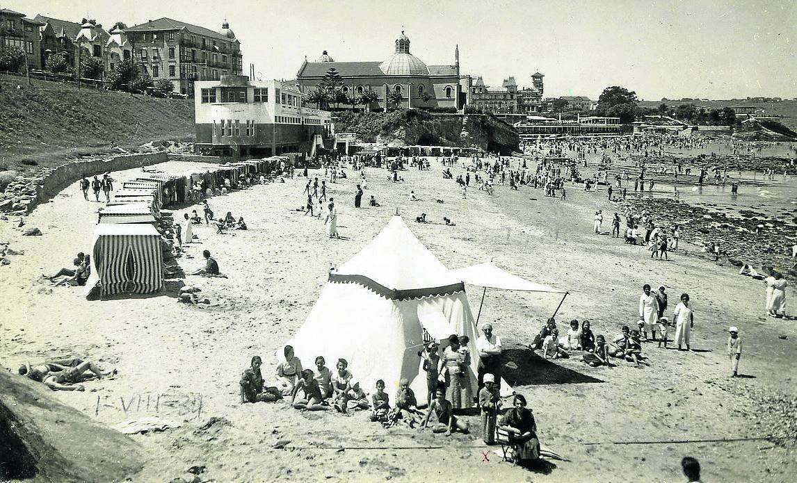 El Sardinero, en blanco y negro.