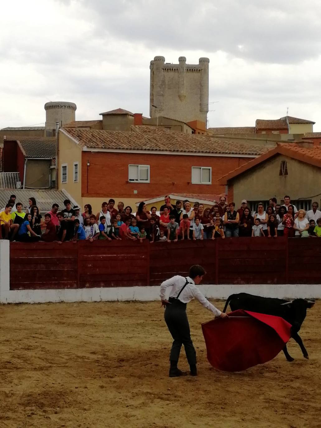 Los alumnos de la Escuela Taurina de Medina de Rioseco hicieron una demostración de su saber hacer en promoción de la tauromaquia