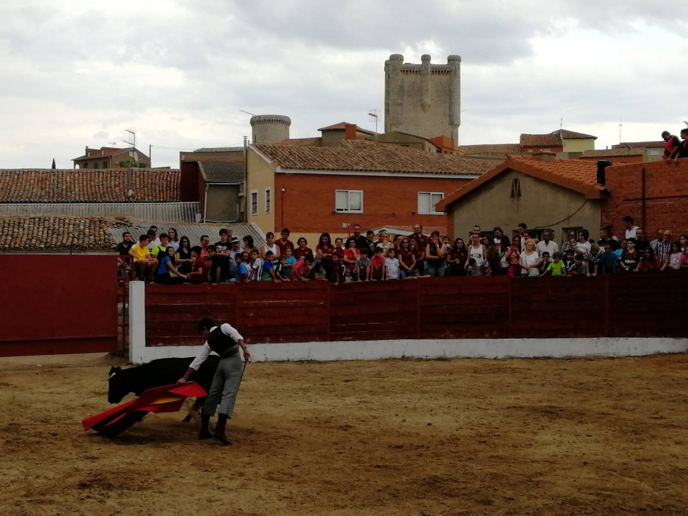 Los alumnos de la Escuela Taurina de Medina de Rioseco hicieron una demostración de su saber hacer en promoción de la tauromaquia