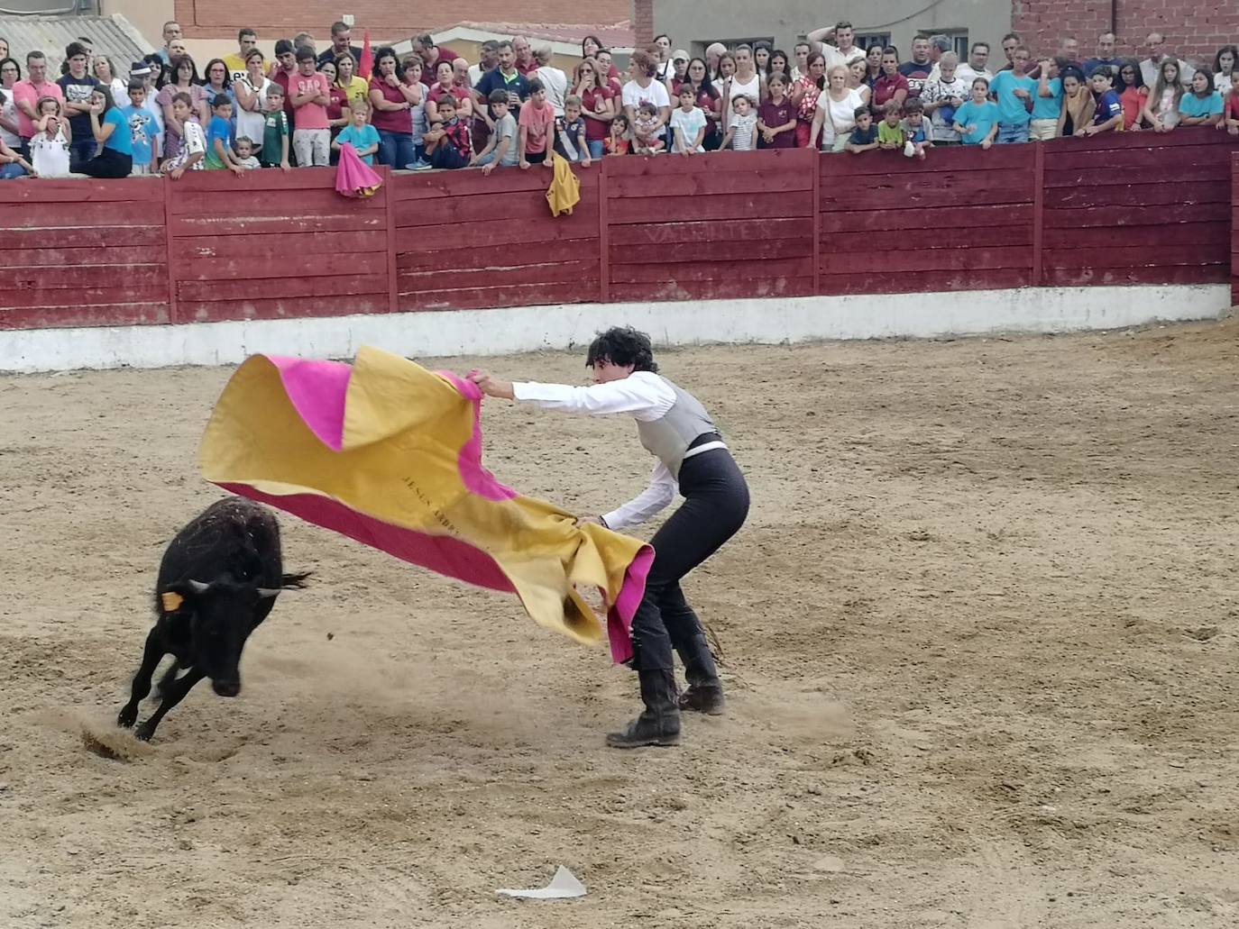 Los alumnos de la Escuela Taurina de Medina de Rioseco hicieron una demostración de su saber hacer en promoción de la tauromaquia