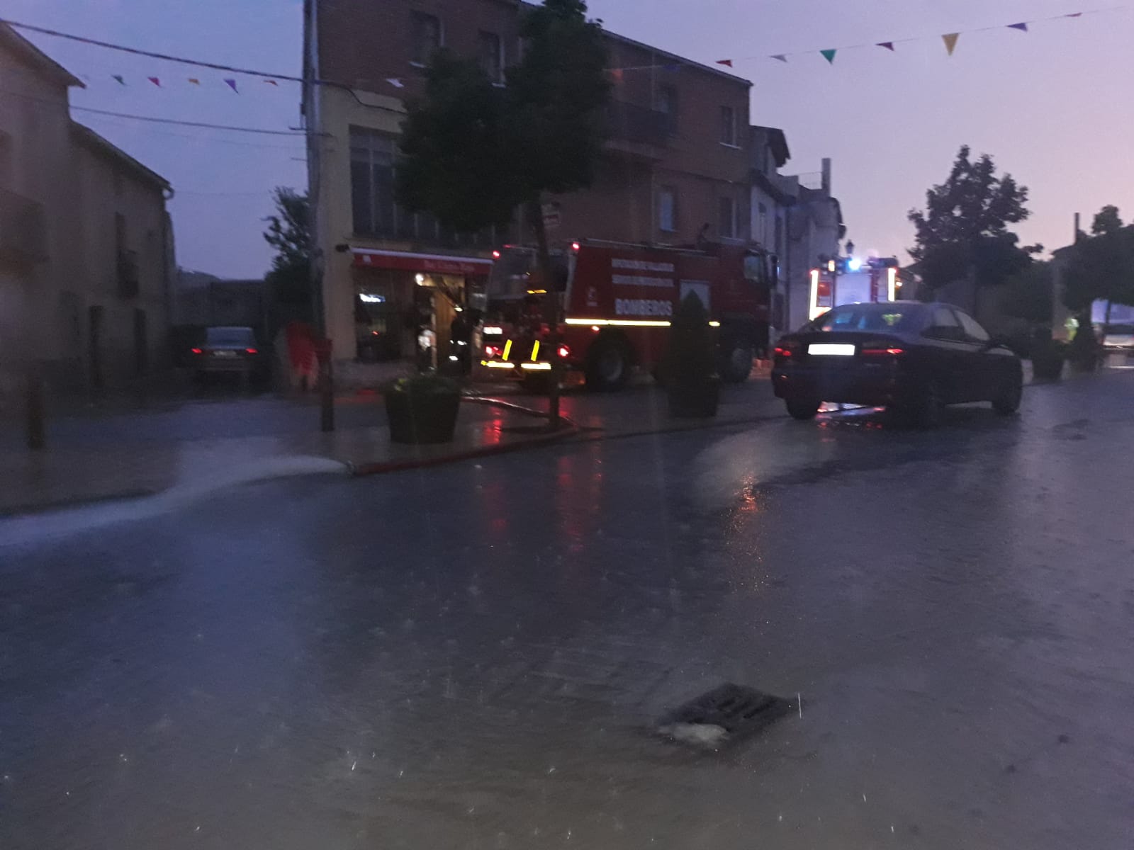 Inundacion bar El CIervo, Peñafiel