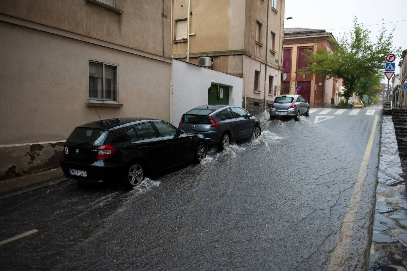 Fotos: Tormenta de lluvia y granizo en Segovia