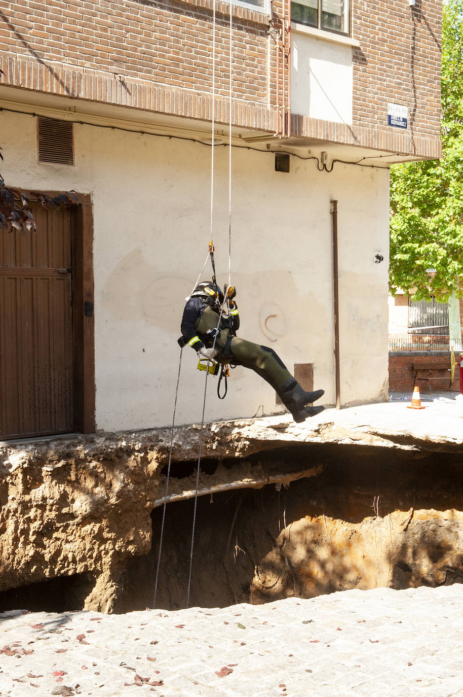 Fotos: Trabajos en el Socavón de San Millán