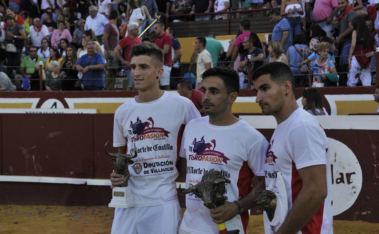 Los ganadores del concurso en Cuéllar. 