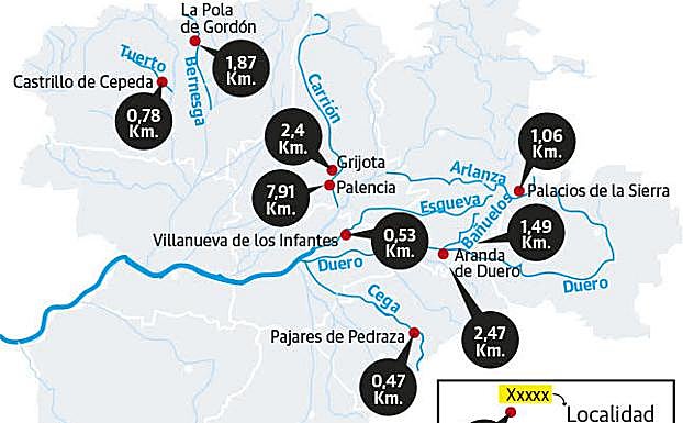 La Confederación identifica 473,21 km con riesgo de inundación