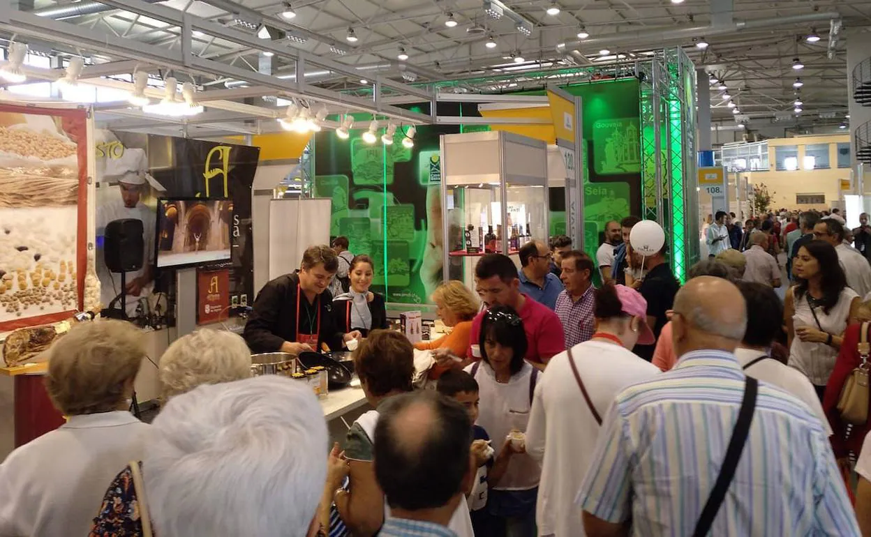 Stand de Alimentos de Segovia en la Feria Salamaq 2018.