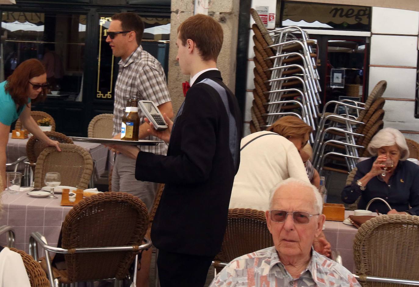 Trabajador de la hostelería en Segovia.