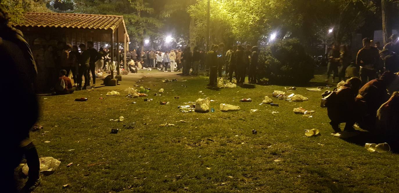 Fotos: Así quedaron las Moreras tras el primer viernes de fiestas de Valladolid