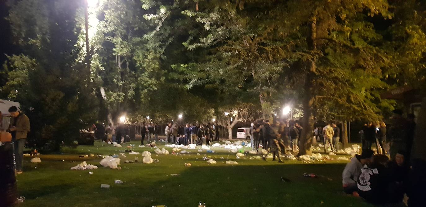 Fotos: Así quedaron las Moreras tras el primer viernes de fiestas de Valladolid