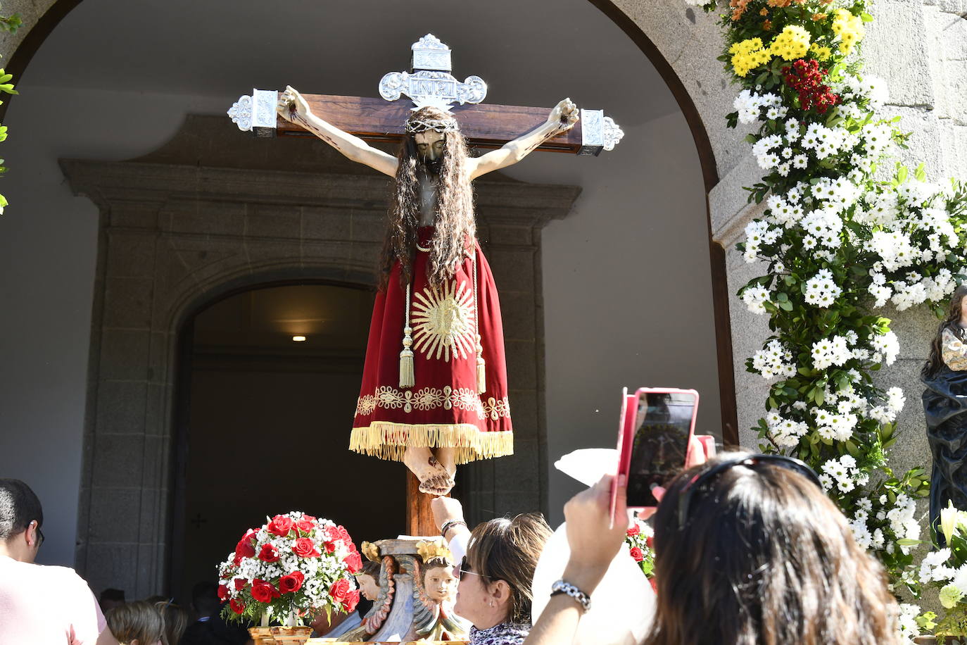 Fotos: Bajada del Cristo del Caloco en el Espinar