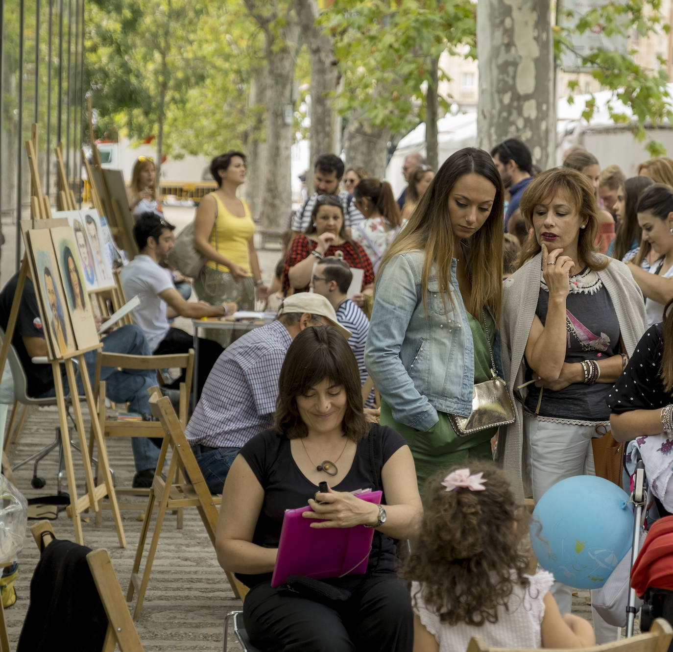 Fotos: Caricaturistas en la Acera de Recoletos