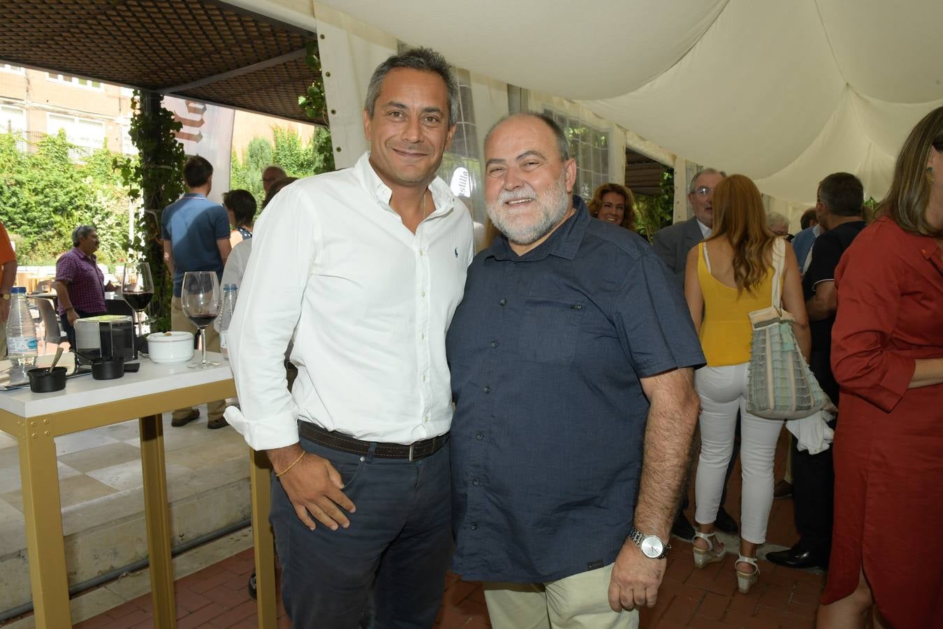 Francisco Suárez (Virtus 3.14) y Julio Calzada (delegado de El Norte en Palencia).