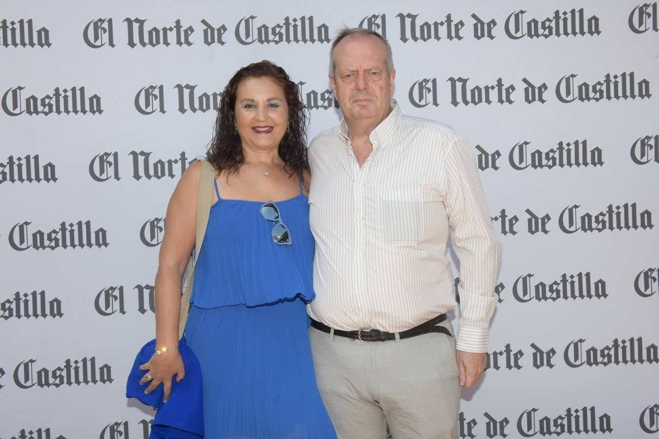 María Jesús Alonso y el coronel Florencio Hermoso.