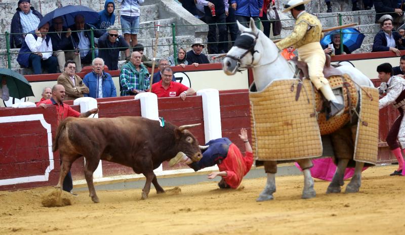 Fotos: La cogida del monosabio en diez imágenes