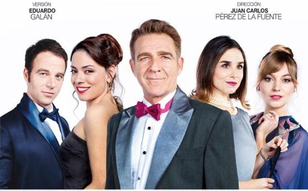 Carles Francino, Ana Arias, Juan Artero, Candela Serrat y Ania Hernández, protagonistas de la obra. 