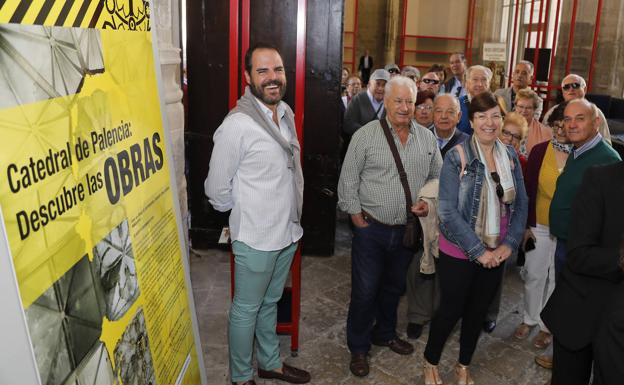 Un millar de personas han visitado las obras de la catedral de Palencia en tan solo un mes y medio