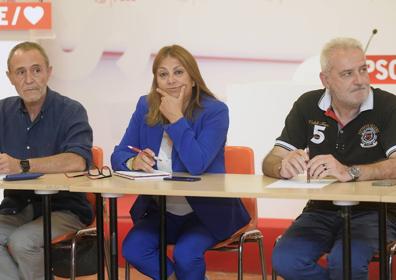 Imagen secundaria 1 - Reunión de la Ejecutiva Provincial del PSOE, celebrada este jueves. 