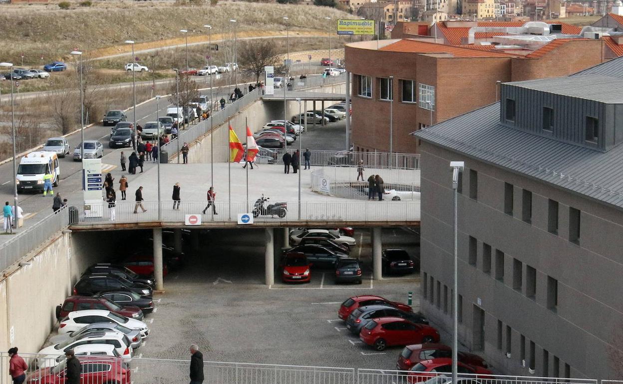 Vista de parte del Hospital General de Segovia. 