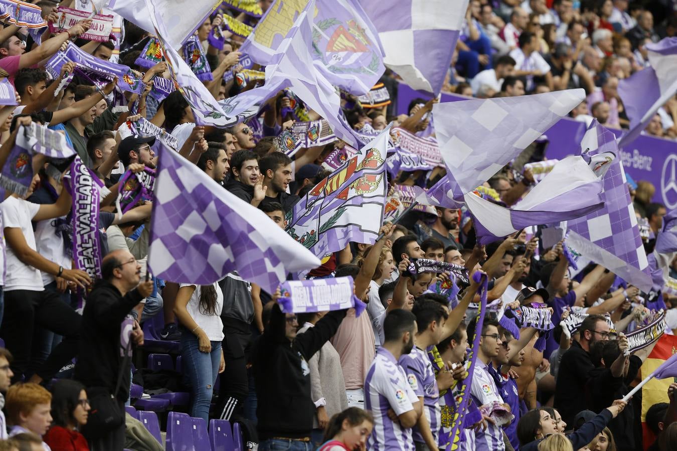 Óscar Plano adelantó al Real Valladolid después de una gran jugada llevada por Nacho, Guardiola y Toni Villa y empató Carlos Fernández