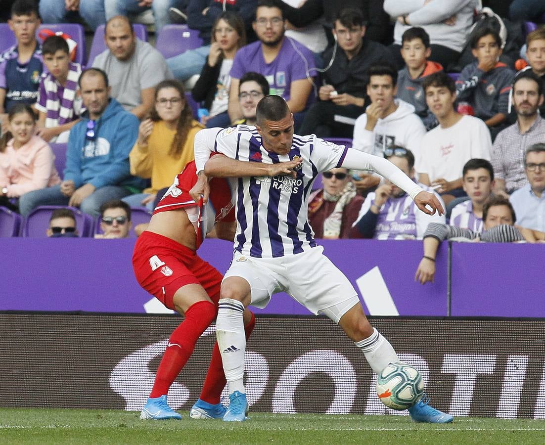 Óscar Plano adelantó al Real Valladolid después de una gran jugada llevada por Nacho, Guardiola y Toni Villa y empató Carlos Fernández