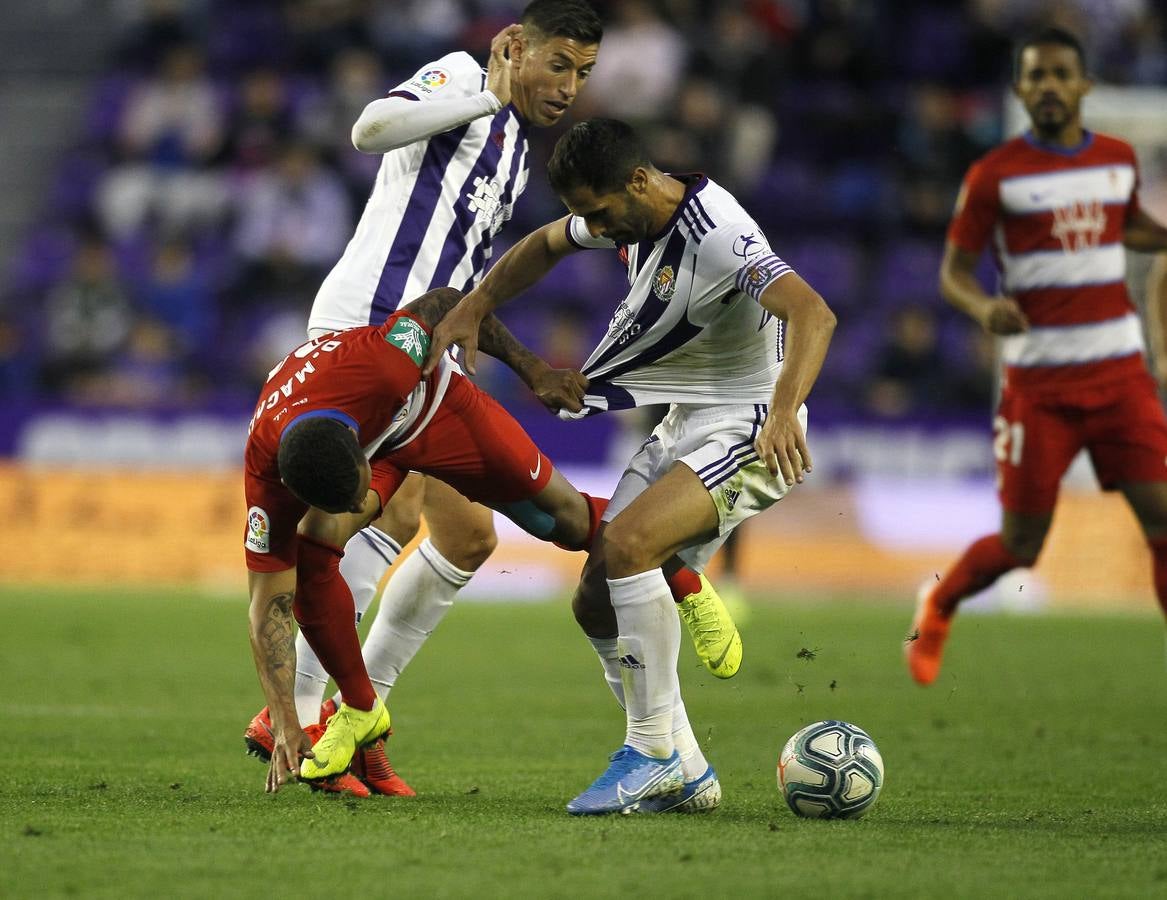 Óscar Plano adelantó al Real Valladolid después de una gran jugada llevada por Nacho, Guardiola y Toni Villa y empató Carlos Fernández