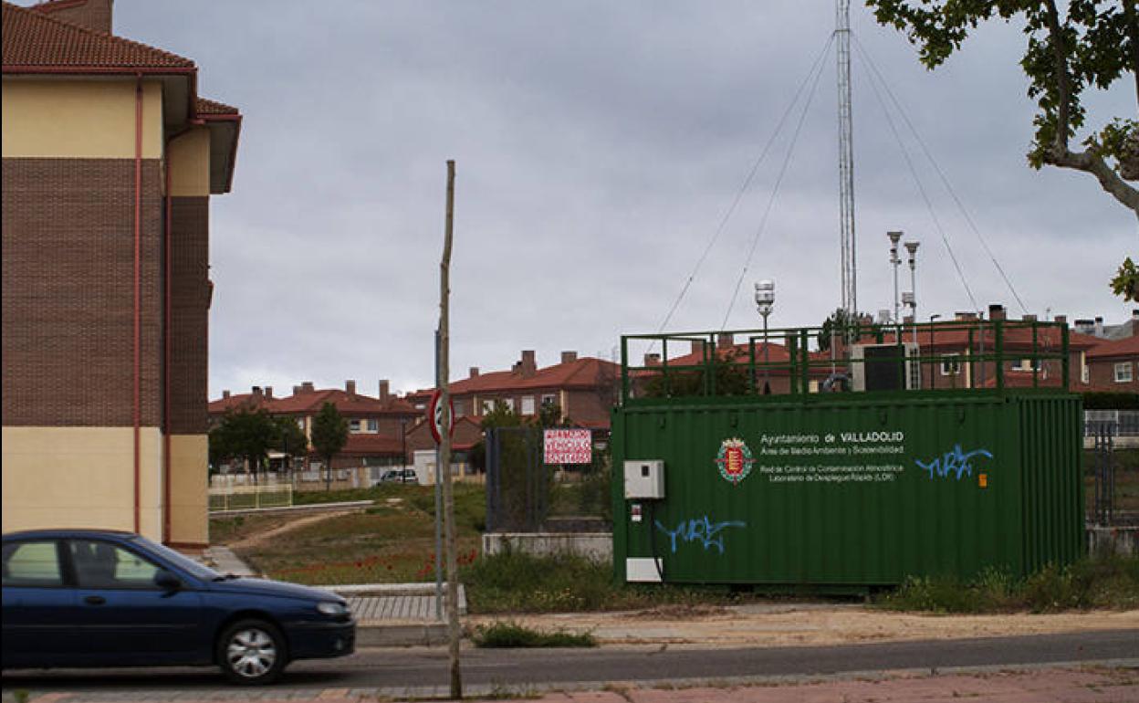 Estación medidora de contaminación de Laguna de Duero. 