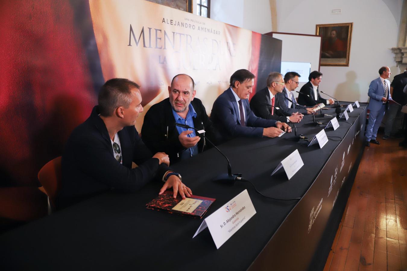 Presentación de la película 'Mientras dure la guerra'. 