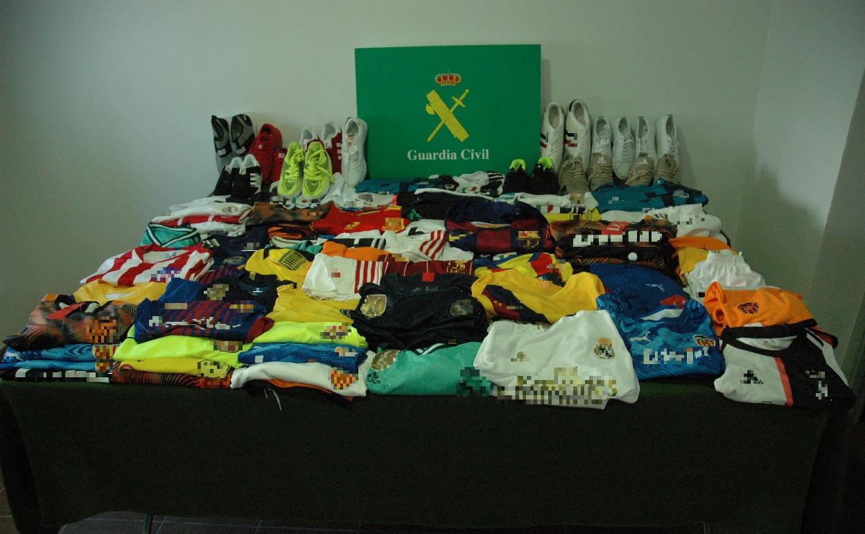 Prendas incautadas. 