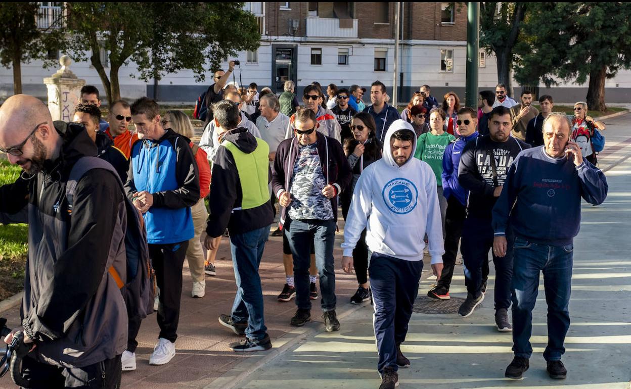 Un momento de la marcha celebrada este sábado. 