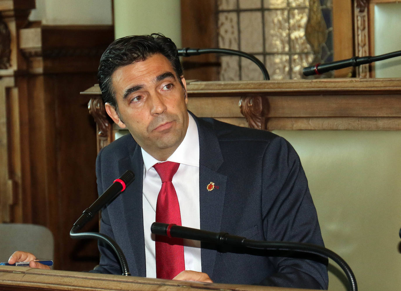 Pleno en el Ayuntamiento de Valladolid.
