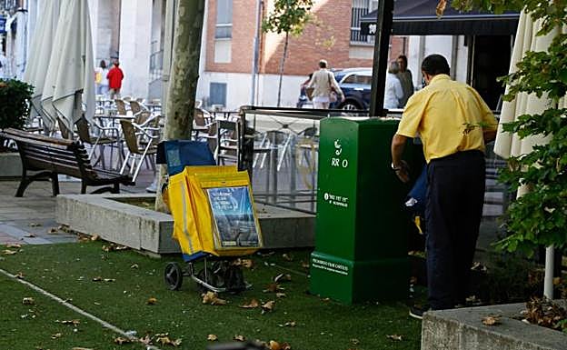 Poste de Correos donde se depositan los paquetes y cartas para repartir. 