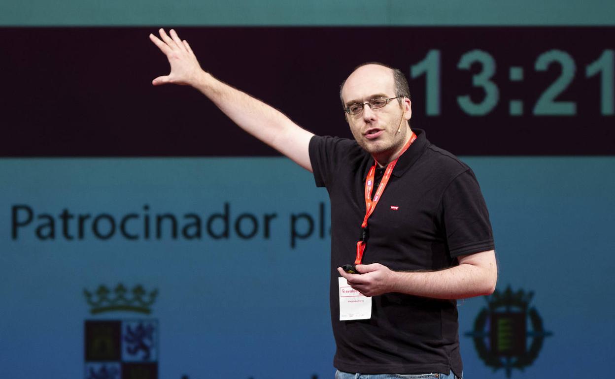 Alejandro Pérez, durante su intervención en el Congreso R-evolución. 