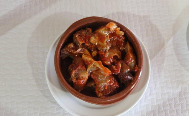 Plato de morro del restaurante de La Bóveda de Toro. 