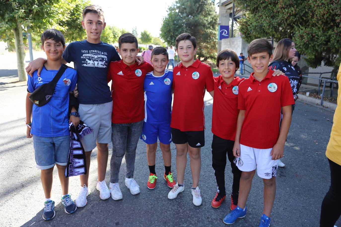 Los jugadores del Salamanca CF UDS y Unionistas. 